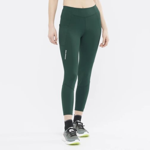 Green Salomon Cross Run 25'' Women's Running Tights | PH 46581Z